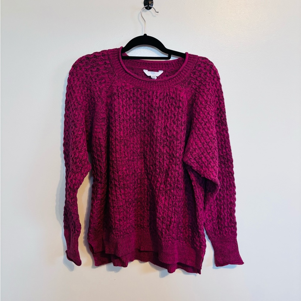 Time and Tru pink knit long sleeve sweater size xl